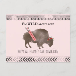 Postal Desquiciado Por Tu Clase Valentine Buffalo Cupid