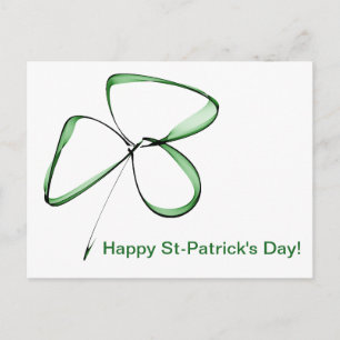 Postal dessin mignon petit trèfle