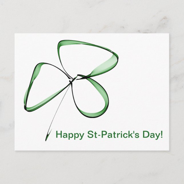 Postal dessin mignon petit trèfle (Anverso)