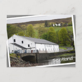 Postal Destilería de whisky talisker en Skye, Escocia