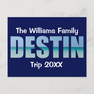 Postal Destin Beach Trip Guay Ocean personalizado