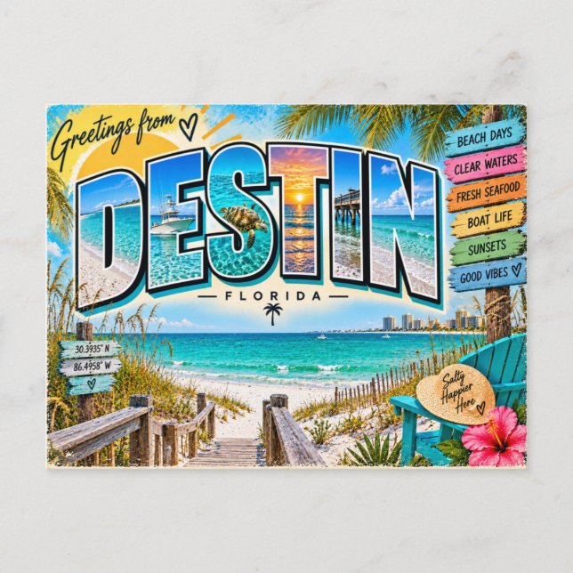 Postal Destin Florida (Anverso)