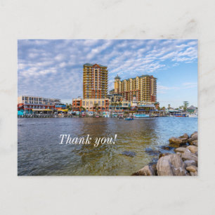 Postal Destin Harbour Boardwalk Gracias Postcard