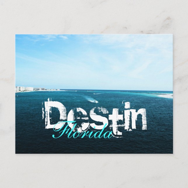 Postal Destin, puerto de Forida (Anverso)