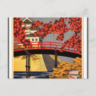 Postal Destino: Afiche de viaje de Japón