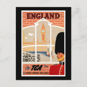 Postal Destino: Cartel de viaje de Inglaterra