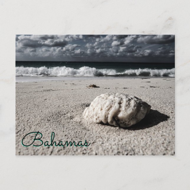 Postal Destino cercano al Personalizado blanco y negro (Anverso)