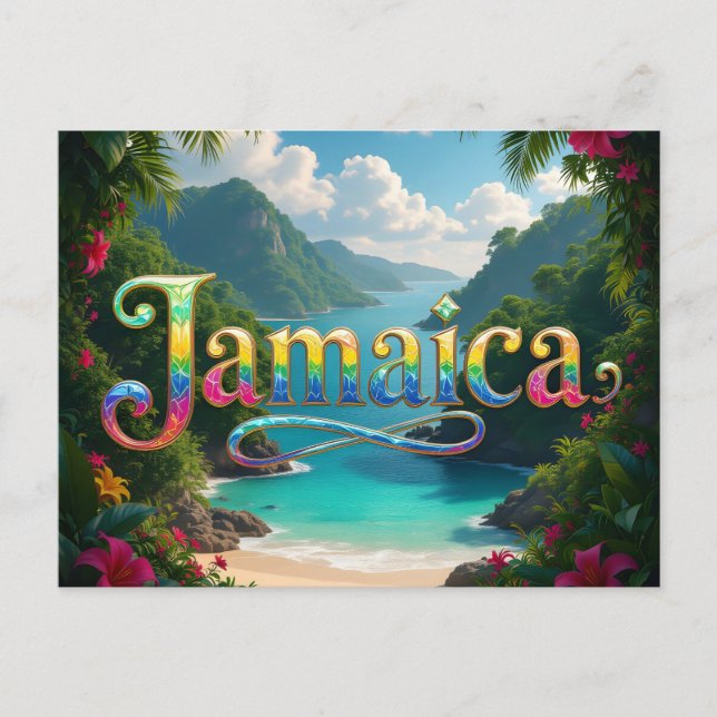 Postal Destino Jamaica (Anverso)
