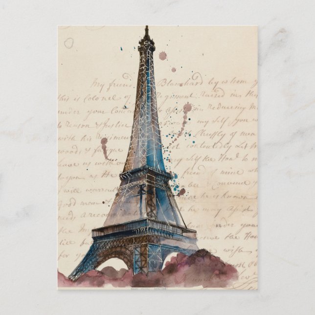 Postal Destinos | Cartas De La Torre Eiffel (Anverso)