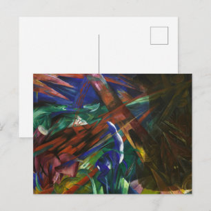 Postal Destinos de animales de Franz Marc Arte expresioni