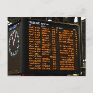 Postal Destinos de trenes italianos - Milano Centrale