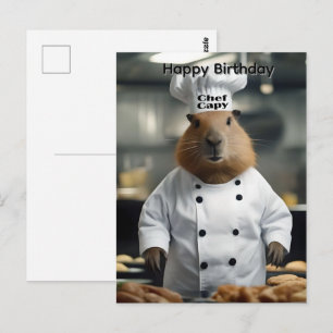 Postal Destreza en Repostería: Cumpleaños del Capybara Cu
