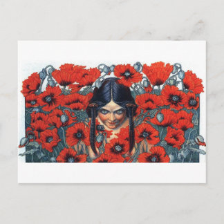 Postal destrucción de las flores del mal