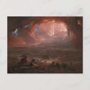 Postal Destrucción de Pompeya y Herculano