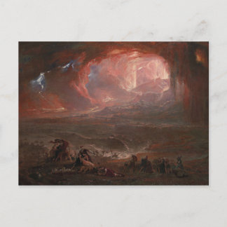 Postal Destrucción de Pompeya y Herculano