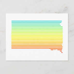 Postal desvanecimiento de chill de dakota del sur