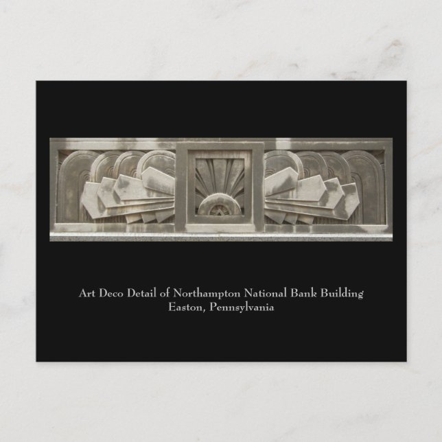 Postal Detalle Art Deco (Anverso)