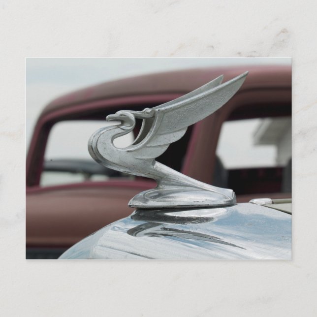 Postal Detalle automático de vintage (Anverso)