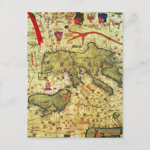 Postal Detalle de África del Norte y Europa