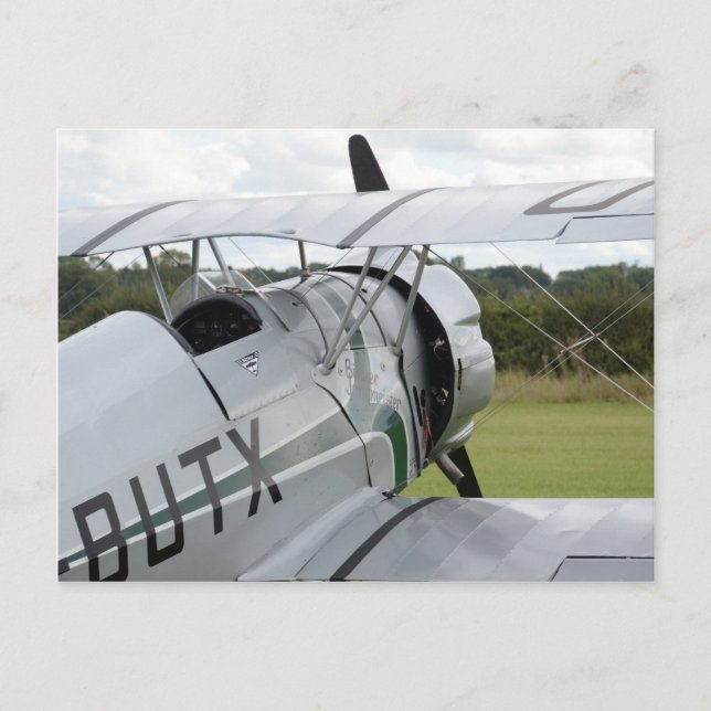 Postal Detalle de Bucker Jungmeister (Anverso)