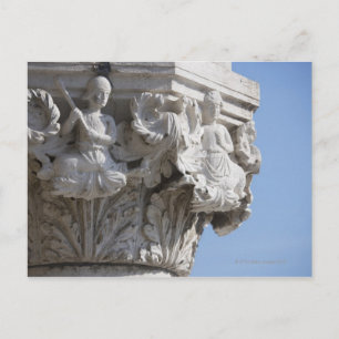 Postal Detalle de columna en el Palacio de Venecia de los
