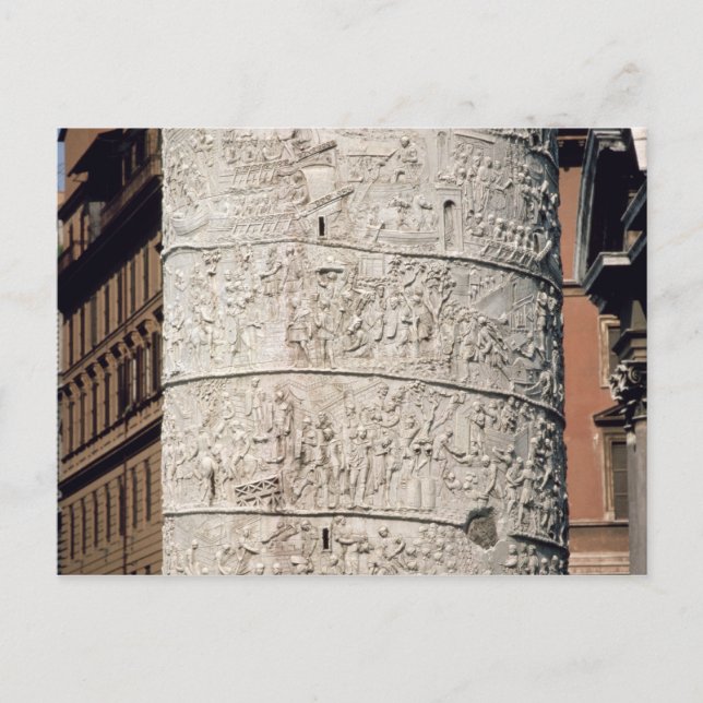 Postal Detalle de la columna de Trajan (Anverso)