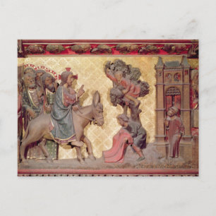 Postal Detalle de la entrada de Cristo en Jerusalén