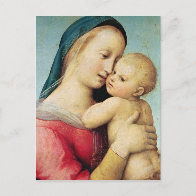 Postal Detalle de la Madonna 'Tempi', 1508 (Anverso)