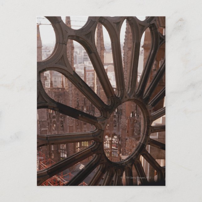 Postal Detalle de la Sagrada Familia, Barcelona, España (Anverso)