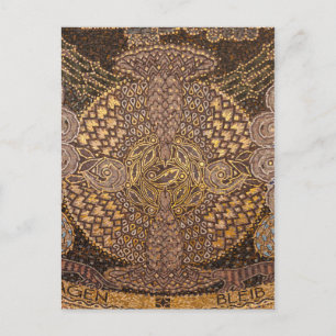 Postal Detalle de mosaico amarillo, Alemania