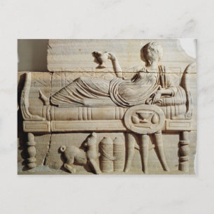 Postal Detalle de un sarcófago