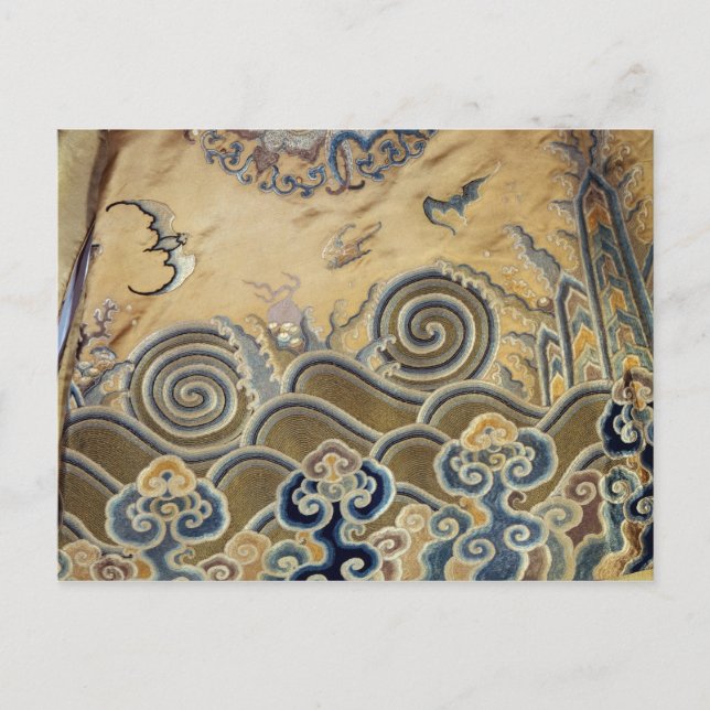 Postal Detalle de una bata funeraria, Dinastía Qing (Anverso)