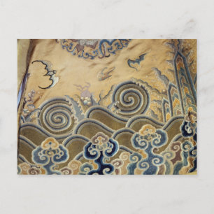 Postal Detalle de una bata funeraria, Dinastía Qing