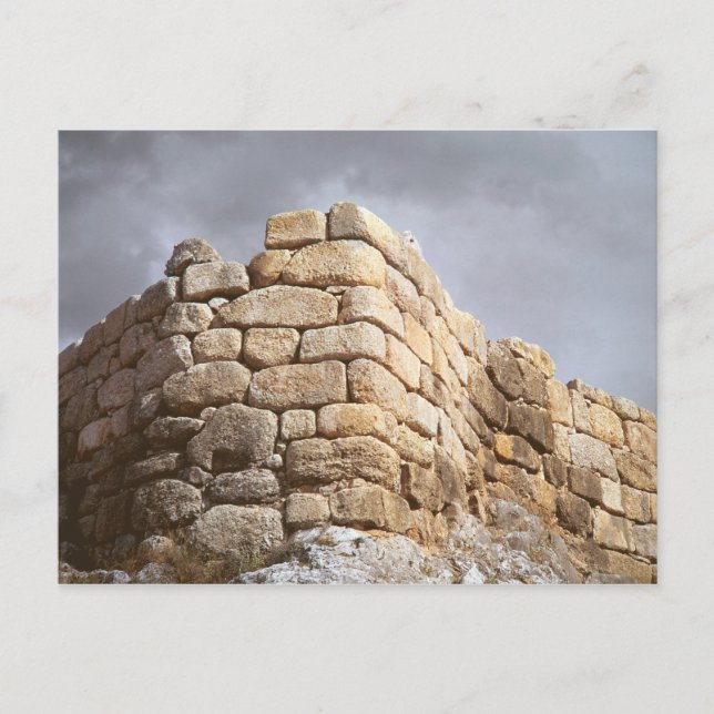 Postal Detalle de una pared de piedra (Anverso)