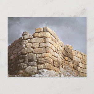 Postal Detalle de una pared de piedra