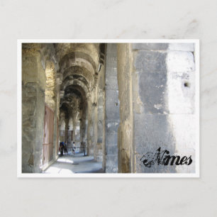 Postal Detalle del anfiteatro, Nimes, Francia