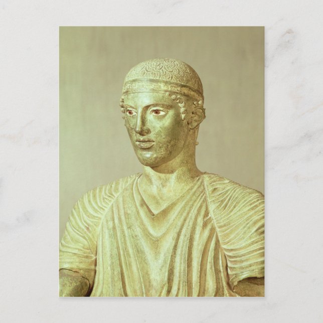 Postal Detalle del Caricaturista Delphi, c.470 a.C. (Anverso)