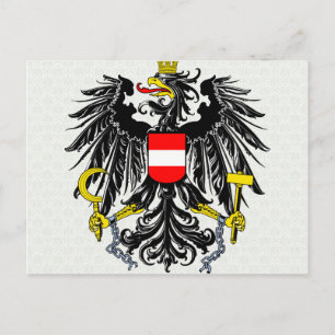 Postal Detalle del escudo de armas de Austria