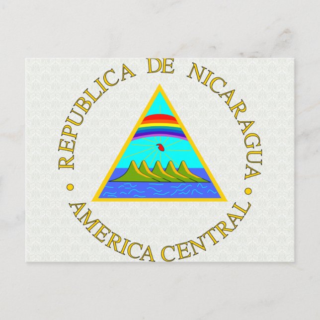 Postal Detalle del escudo de armas de Nicaragua (Anverso)