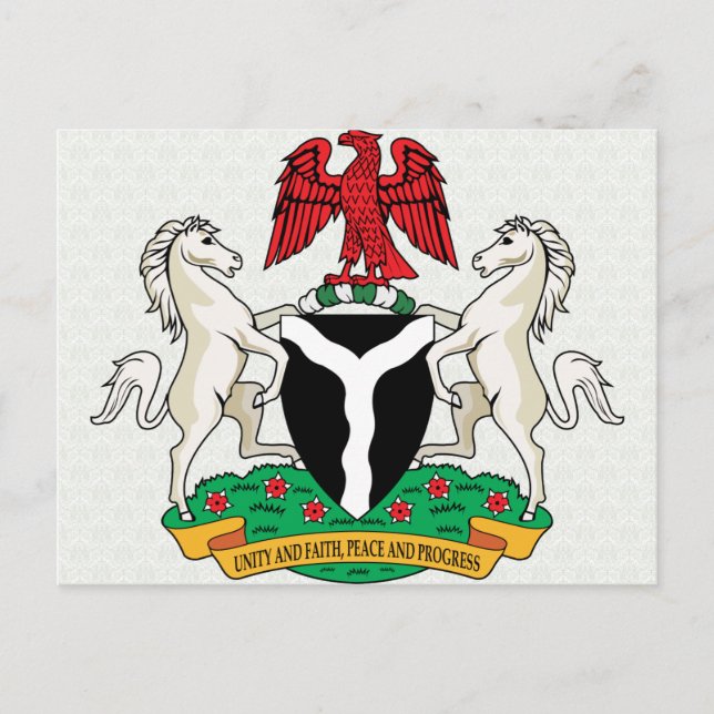 Postal Detalle del escudo de armas de Nigeria (Anverso)