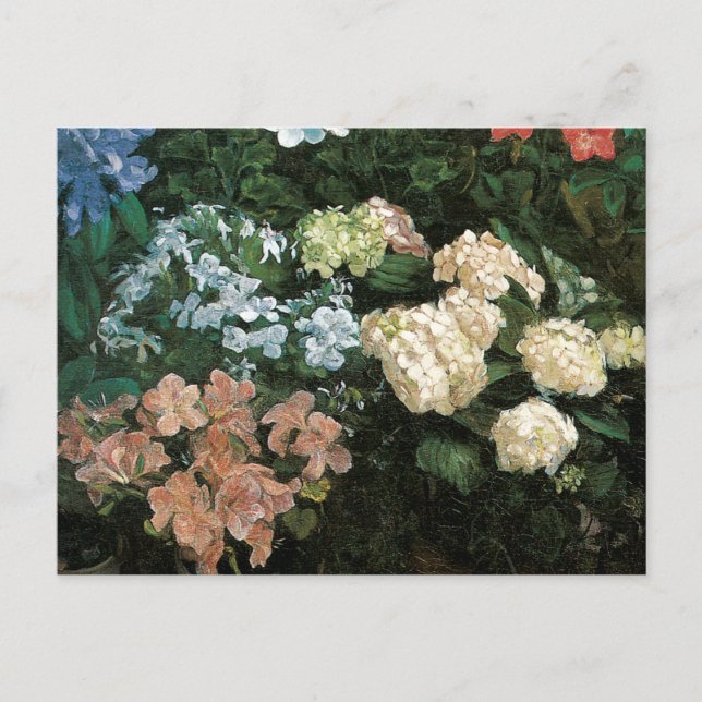 Postal Detalle del estudio de las flores (Anverso)