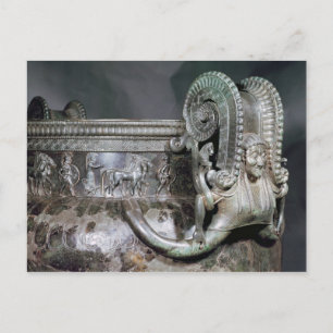 Postal Detalle del identificador del gorgón de una krater