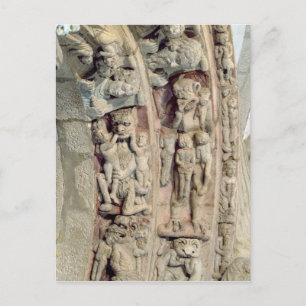 Postal Detalle del Portico De la Gloria