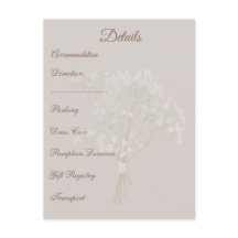 Detalles de Boda Floral Rosado, Información para I