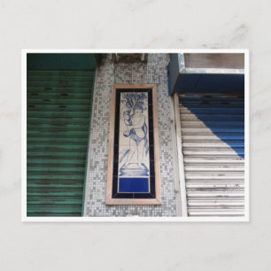 Postal detalles de la calle de macao