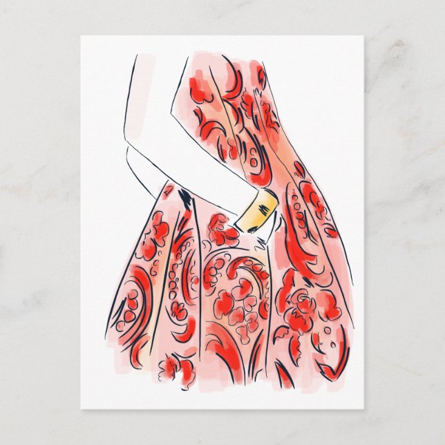 Postal Detalles de la moda (Anverso)