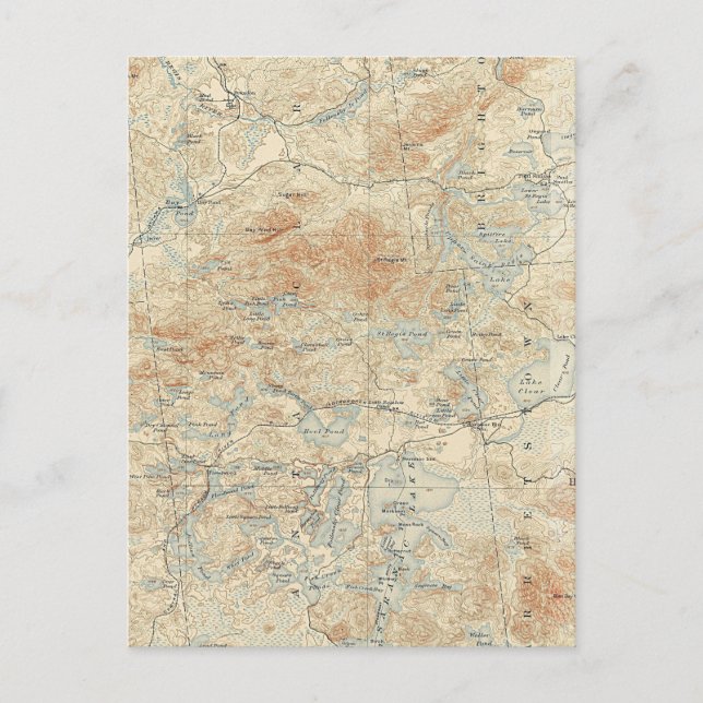 Postal Detalles de la zona de canoa de Saint Regis en los (Anverso)