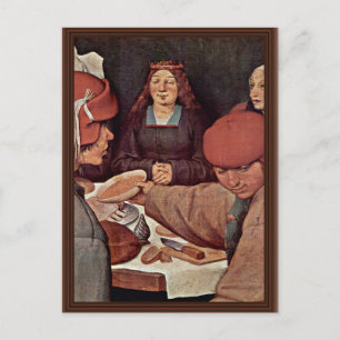 Postal Detalles Del Boda Campesino Por Bruegel D. Ä. Piet
