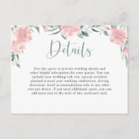 Detalles del Boda floral de acuarela rosa Wispy
