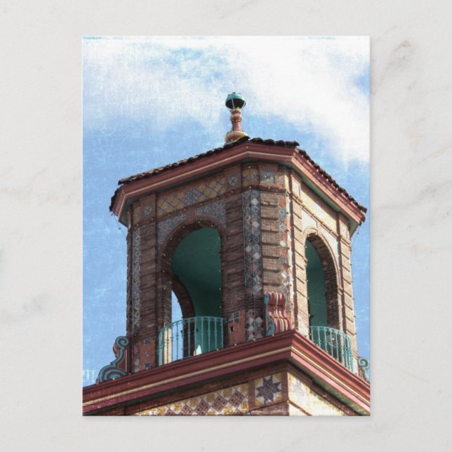 Postal Detalles del edificio Plaza (Anverso)